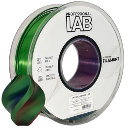 Filament Prof. Lab Silk PLA Tri-Color Czerwono-Niebiesko-Green 1.75mm 1kg