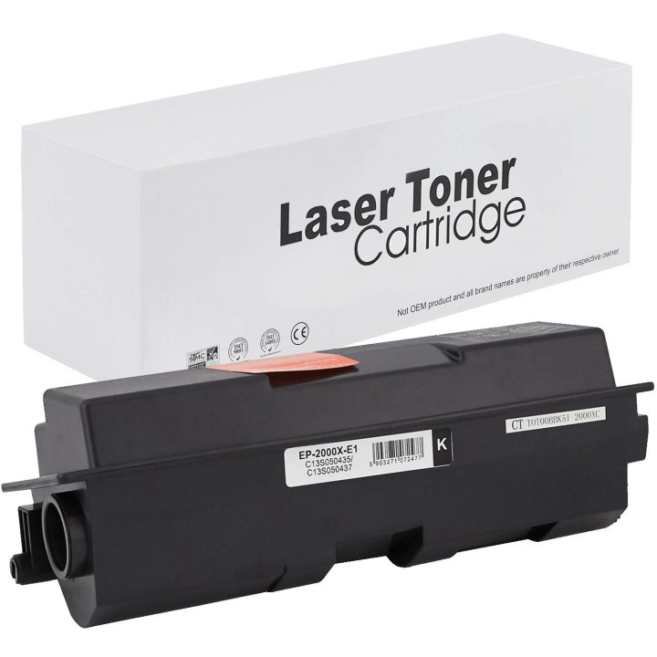 Toner EP-2000X for Epson C13S050437 AcuLaser M2000 Black 8k