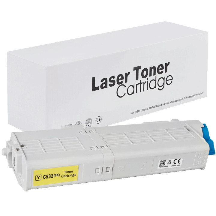 Toner 46490605 do OKI C532 C542 MC563 MC573 żółty Yellow 6k XL