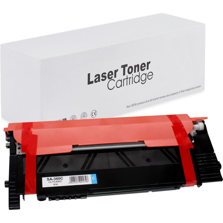 Toner CLT-C406S do Samsung CLP-360 CLP-365 CLX-3305 SL-C410 C460 Cyan 1k