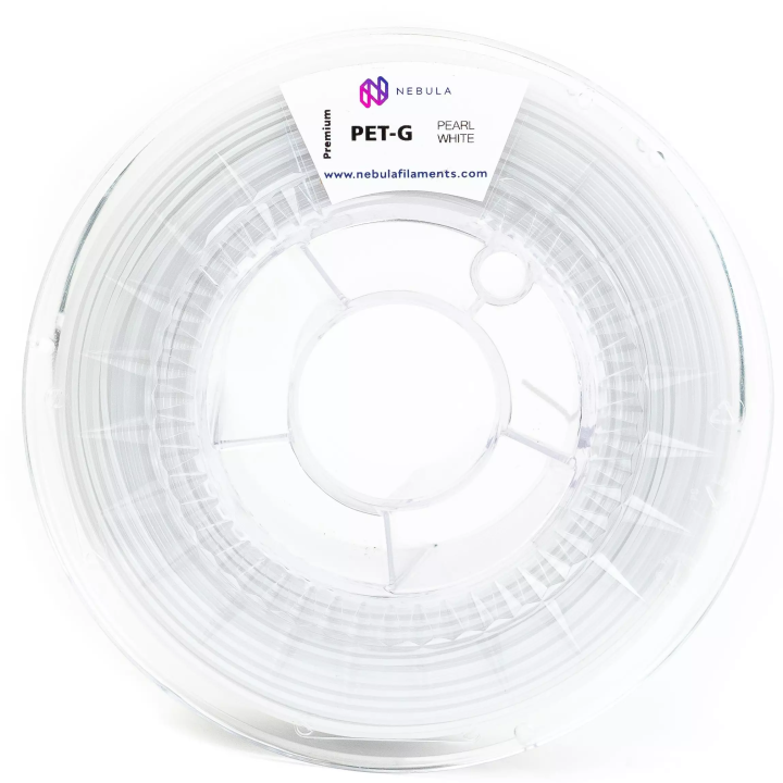 Filament PET-G Nebula Pearl White Perłowy White 1.75 mm 0.5 kg Printing