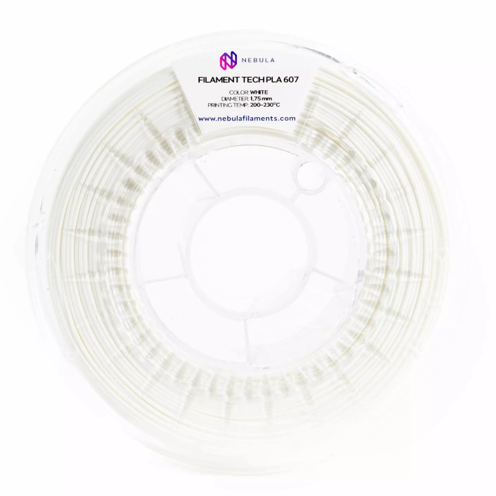 Filament PLA 607 Nebula White Biały HT 140°C 1.75 mm 1 kg Druk 3D
