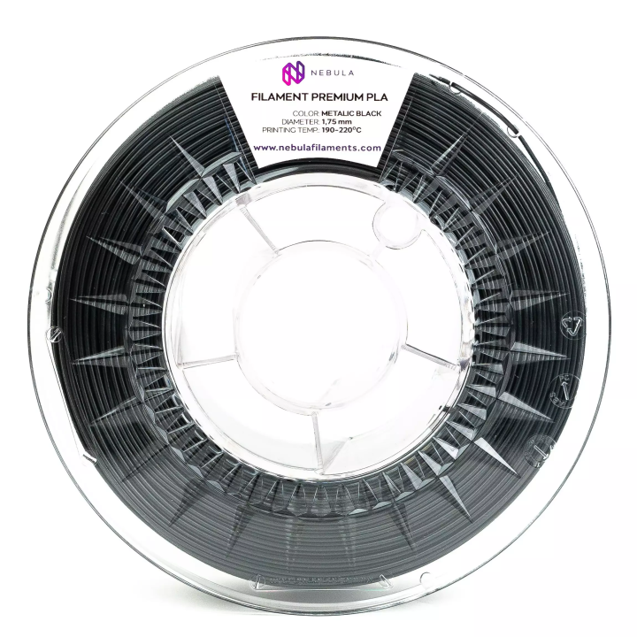Filament PLA Nebula Metalic Black Czarny Metalik Czerń 1.75 mm 5 kg