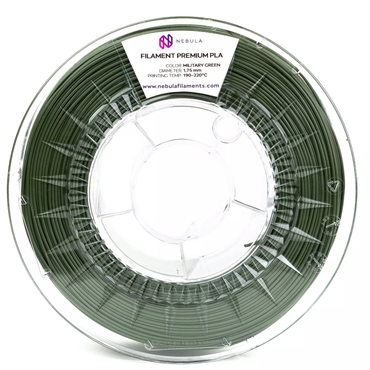 Filament PLA Nebula Military Green Zielony Wojskowy Khaki 1.75 mm 9 kg