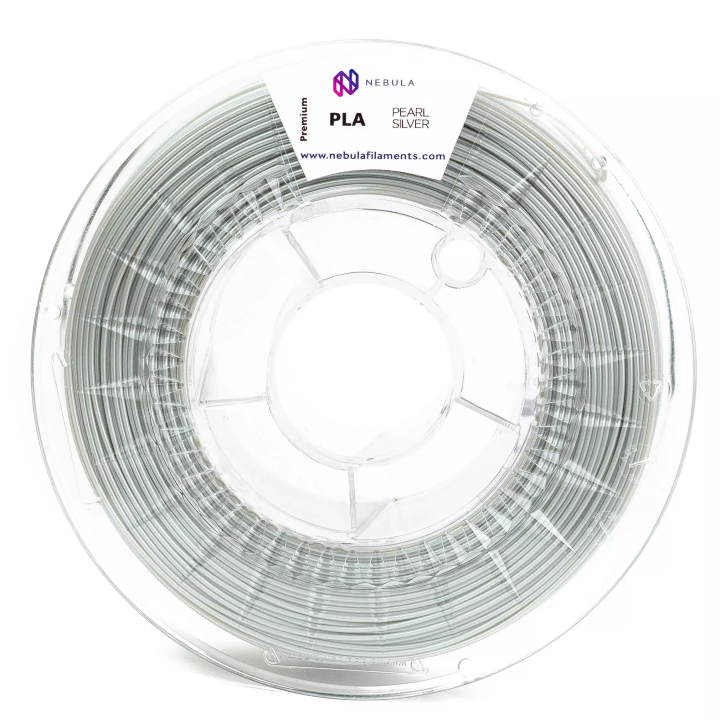 Filament PLA Nebula Pearl Silver Srebrny Perłowy Szary 1.75 mm 3 kg