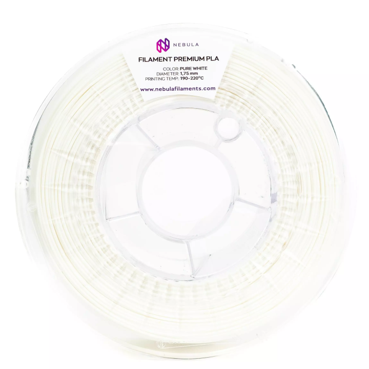 Filament PLA Nebula Pure White Biały Czysty Śnieżnobiały 1.75 mm 1 kg