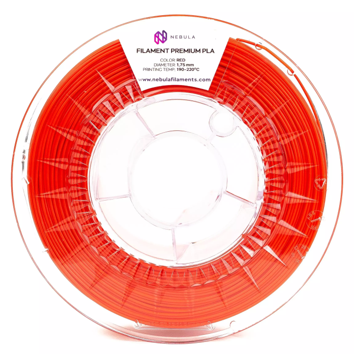 Filament PLA Nebula Red Czerwony Krwisty Żywy Połysk 1.75 mm 0.5 kg