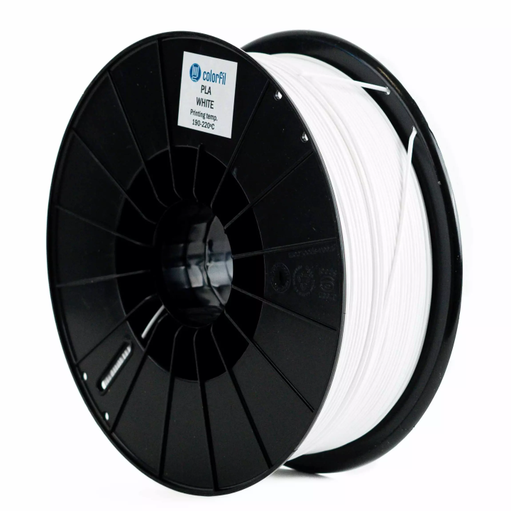 Filament PLA Colorfil White Połysk Gładki 1.75 mm 1 kg Eko